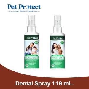 Pet Protect Dental Spray Xịt Khử Mùi Hôi Miệng Cho Chó Mèo 118ml Chính Hãng