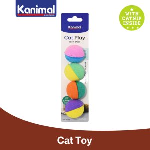 Đồ Chơi Mèo Bóng Mềm Kèm Catnip 3.5cm - 4 Viên/Set Cho Mèo Mọi Lứa Tuổi