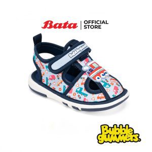 Bata BBG Giày Tập Đi Cho Bé Gái PIT PIT Màu Hồng & Xanh Đen