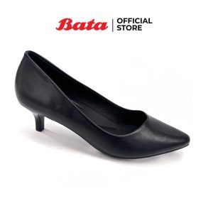 Giày Cao Gót Nữ Bata Pump 1.5cm Màu Đen Thời Trang 6516761