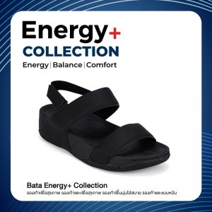 Bata Energy+ Dép Quai Hậu Nữ Đen 5316055 Êm Chân, Dễ Mang